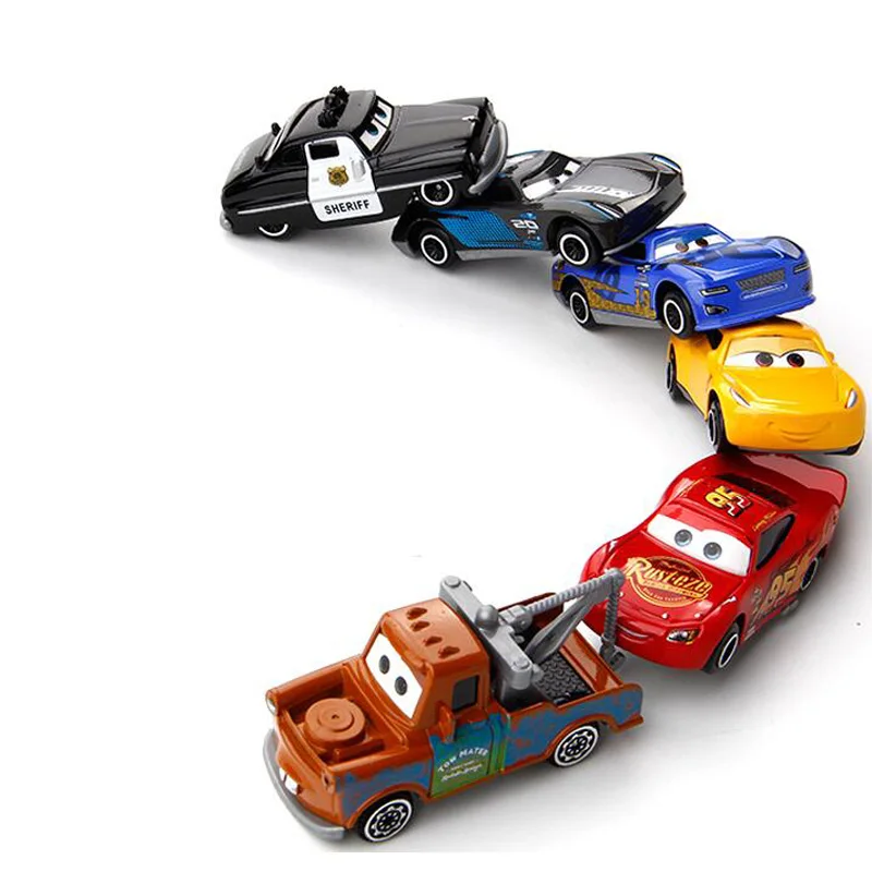 Disney Pixar Cars 2 3 Lightning McQueen Jackson Storm 1:55 литой автомобиль гоночная металлическая машина игрушки для мальчиков Детский Рождественский подарок