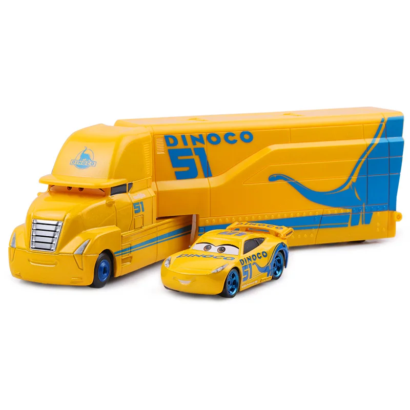 Disney Pixar Cars 2 3 игрушка Молния Маккуин Джексон шторм Мак UncleTruck King 1:55 литой металлический игрушечный автомобиль Детский подарок на день рождения - Цвет: Two cars 6