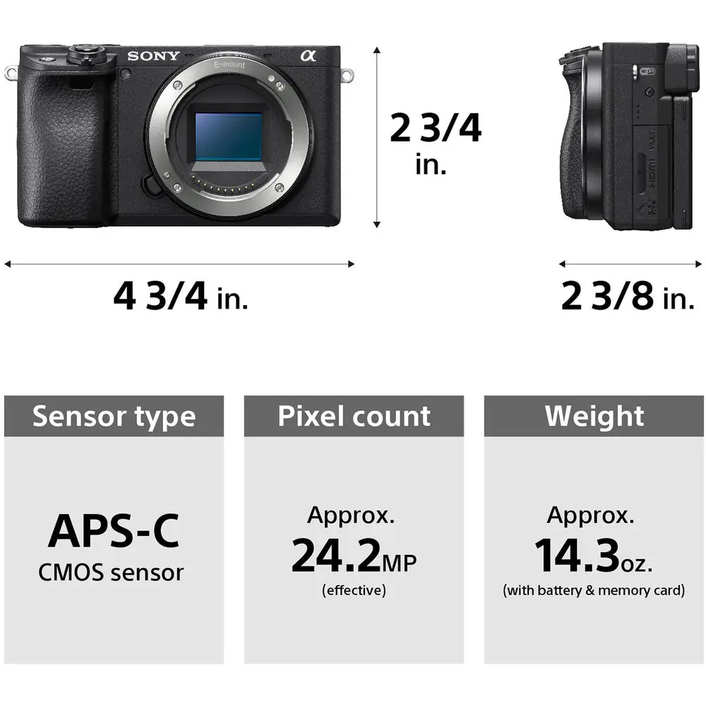 Беззеркальная цифровая камера sony Alpha a6400(только корпус