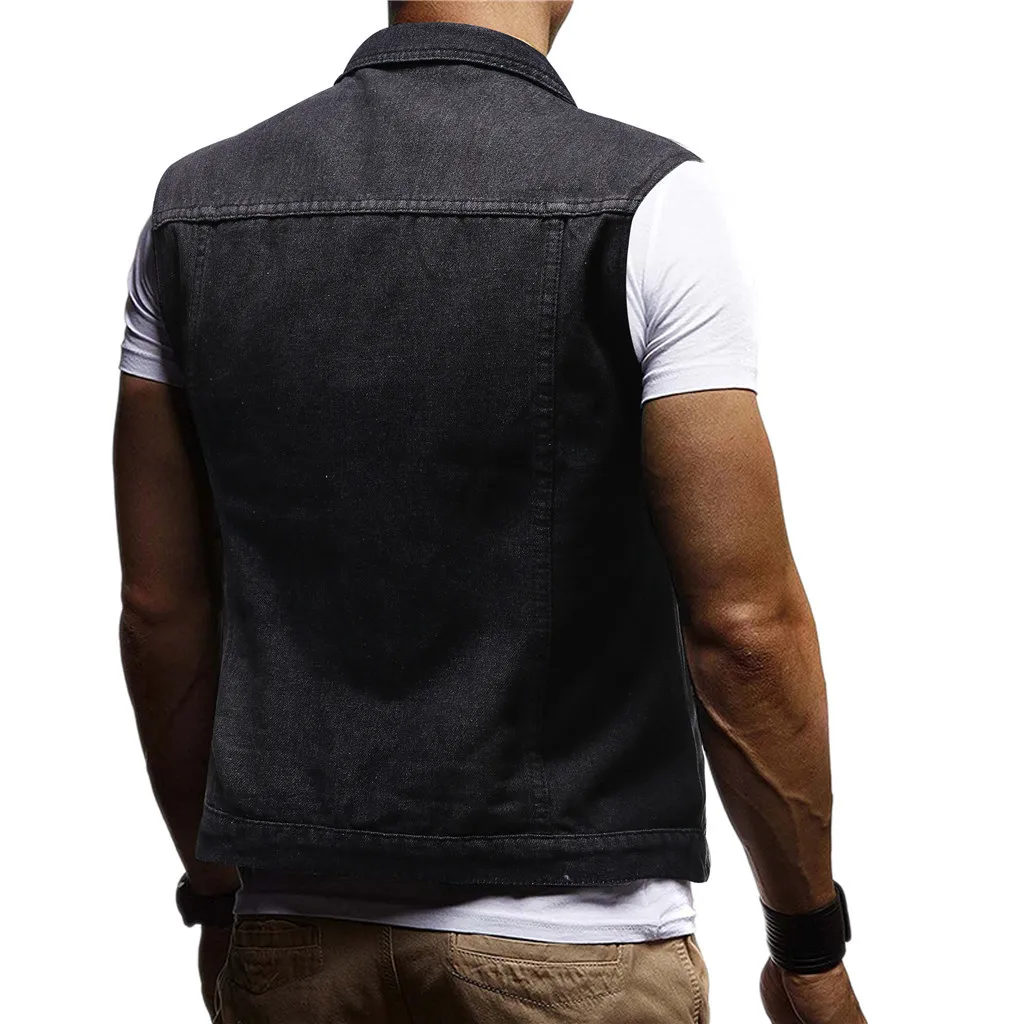 Erkek Монт veste homme chaqueta толстовка мужская осенне-зимняя ВИНТАЖНАЯ ДЖИНСОВАЯ КУРТКА блузка-жилет Топ erkek