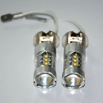 

Parking Car Fog Light Tail Signal Turn H3 80W 1600-2000LM 16LED 2pcs Replacement Pure white