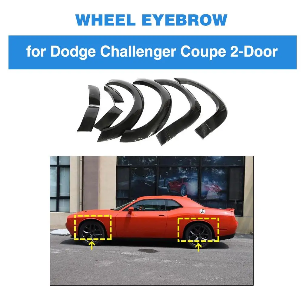 Для Dodge Challenger GT TA 2017 2018 углеродное волокно колесная арка боковое крыло автомобиля