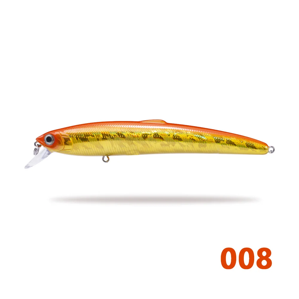 Hunthouse minnow морская жесткая приманка для рыбалки 12,5 см/17,5 г 14,7 см/27 г твердое тело 8 цветов для морского баса - Цвет: 008