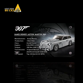 

the display stand for lego James Bond Aston Martin DB5 custom acrylic Licence super set buidling block toy for children
