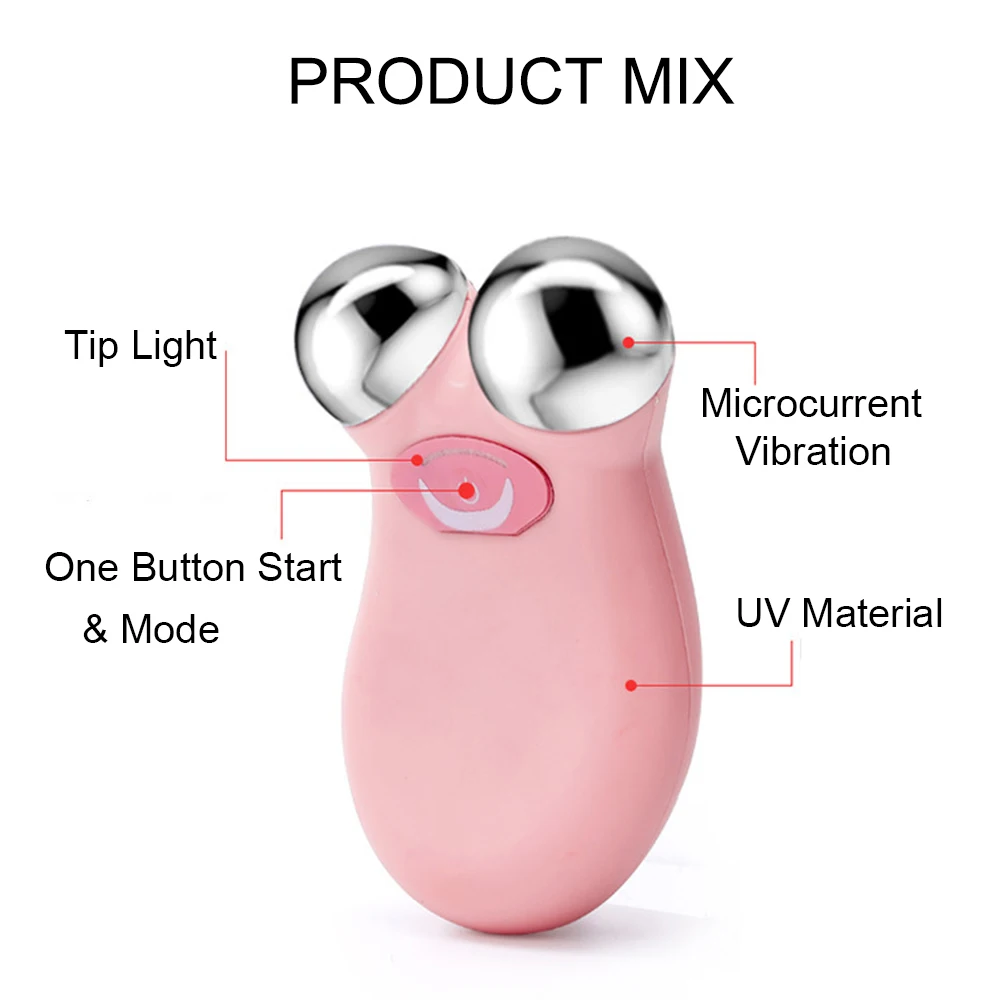 Мини микро токовый лифтинг для лица подтягивание кожи омоложение USB перезаряжаемые морщины на лице удаление Массажер для ухода за кожей