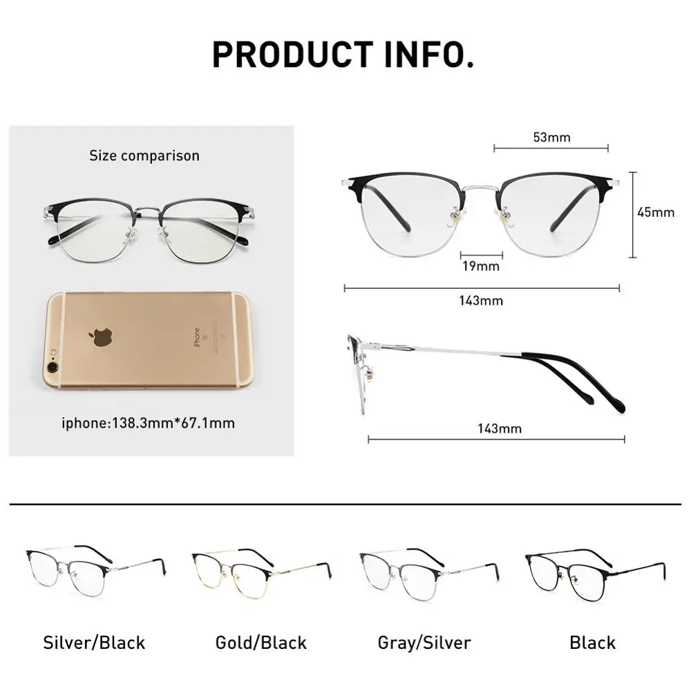 CAPONI, унисекс, очки, фотохромные, сплав, оптические очки, оправа, компьютерный синий светильник, блокирующие очки для женщин и мужчин, BSF6104
