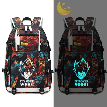 

Anime Dragon Ball Z Backpack USB Port Bag Super Saiyan Goku Student School Bag Outdoor Travel Laptop Bagpack Cosplay Bag
