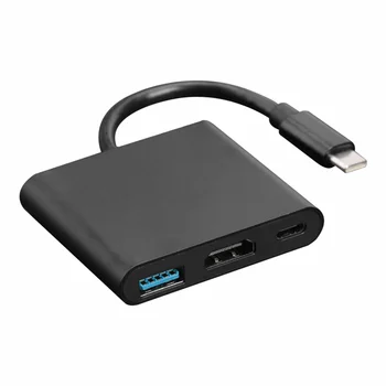 

USB3.1 Hub Type-C to 4K HDMI USB3.0 PD Charger USB-C Adapter 3 in 1 Splitter Converter for PC Laptop for Macbook Pro