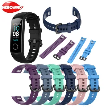 

Silicone Wrist Strap For Huawei Honor Band 4 /5 Smart Sport Bracelet Strap For Huawei Honor Band 5 Band 4 Standard Versio Watch