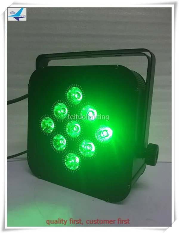 E-6x с самыми низкими ценами fly чехол Led par батарея 9* 10Вт кзсв мини Телевизор с номинальной беспроводной батарея led par задние фоны для студийной съемки на сцене, свадьбы, Рождества