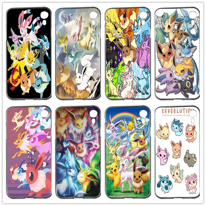 

For iPhone X XR XS Max 8 7 plus 6s 6 plus SE 5s 5c 5 4s 4 phone Case Soft TPU Shell Rainbow Pokemon