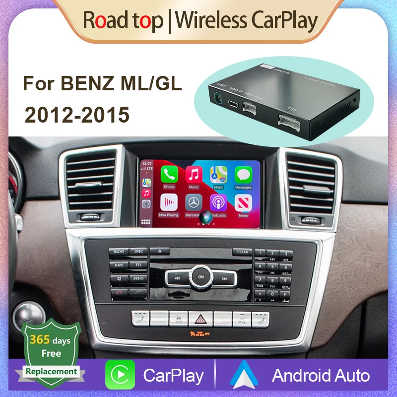 Wireless Apple Carplay Android Auto Decoder For Mercedes Benz Ml Gl