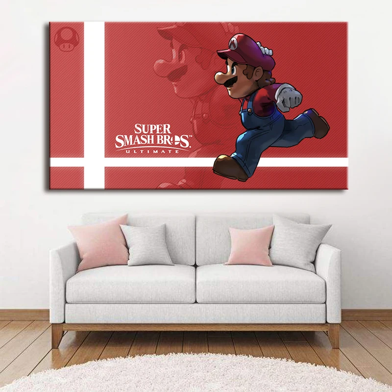 Печать Искусство nintendo Super Smash Bros печать плаката живопись на холсте плакат &quotСупер