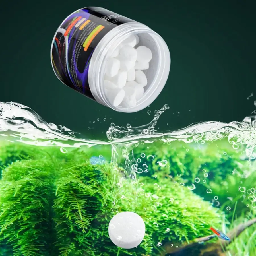 CO2 Control CO2 Tablet Carbon Dioxide Diffuser for Water Plant Grass Fish Tank Aquarium CO2 Regulator