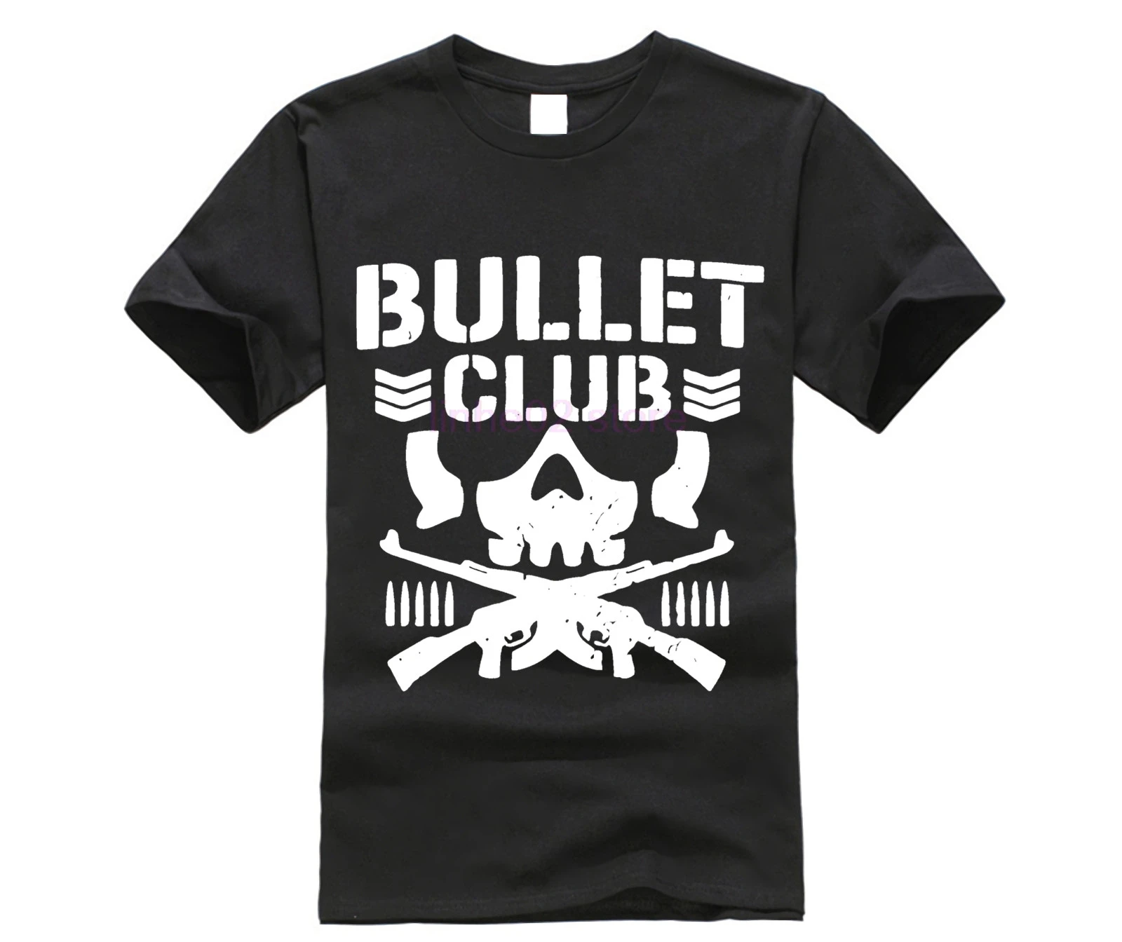 

Discount 2017 Spring Bullet Club Japan Pro Wrestling Puroresu Njpw 2 Side Black Homme Cool O Neck Tshirt Homme Fitness