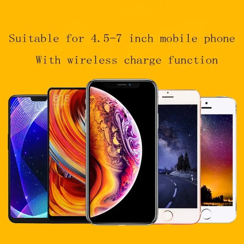 Waterproof DC 12V-120V Motorcycle E-bike CellPhone Wireless Charger Mount Holder