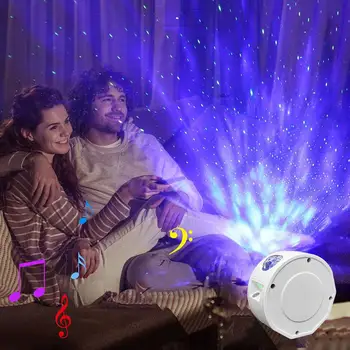 

Bedroom Dec Christmas Gift LED Laser Projector Light Bluetooth Music Player Disco Stage Effect Party Lamp for Kids Adults
