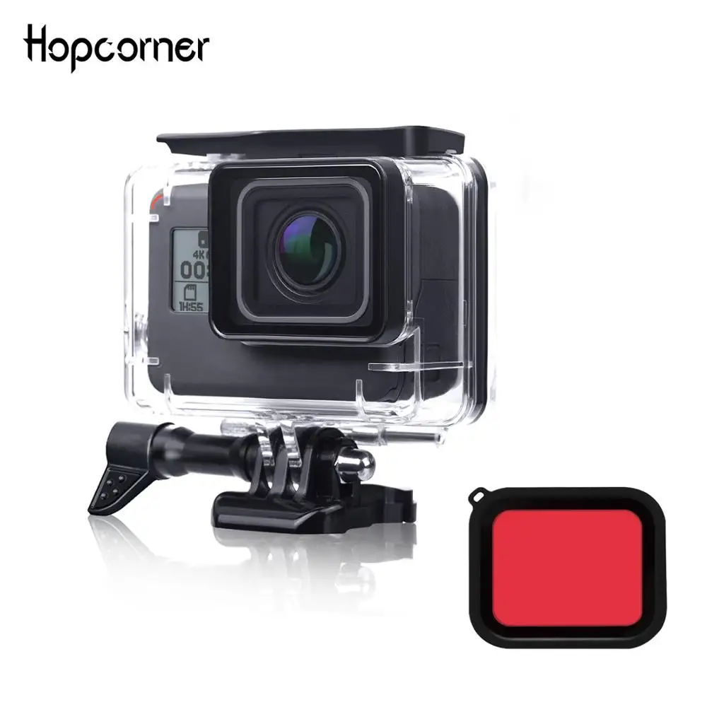 Черный водонепроницаемый чехол GoPro Hero 7/2018/6/5 для подводного дайвинга защитный 45 м