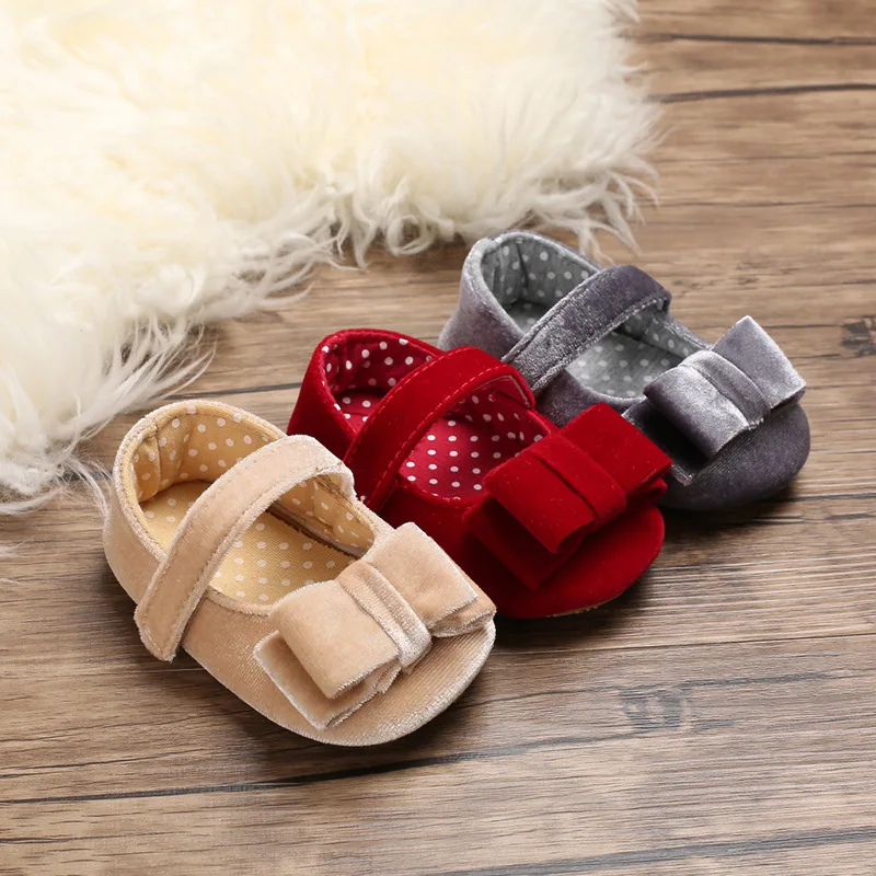 Baby Shoes 0-1-Year-Old New Style baby girl shoes Rubber Sole Anti-Slip Toddler Shoes First Walkers Shoes