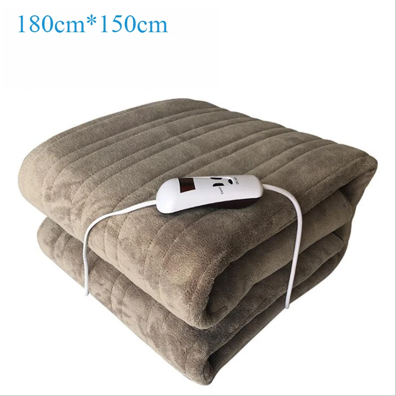 220V Waterproof Electric Blanket Double Electric Heated Blanket Mat Single-control Dormitory Bedroom Heating Carpet