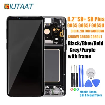 

AMOLED LCD Display Touch Screen Digitizer Assembly + Frame for Samsung Galaxy S9+ Plus 6.2" G965 G965F G965U G965W G9650 G965U1