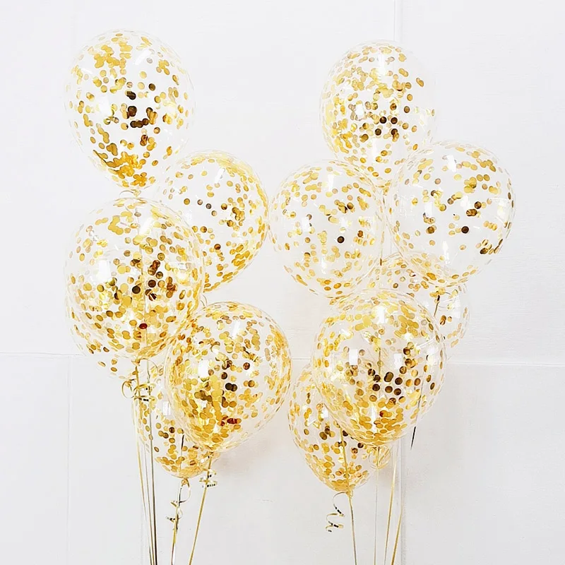 12 pulgadas de oro Globo de cumpleaños DIY Globo helio de látex aire boda fiesta cumpleaños decoración de fiesta de niños bebé ducha Globo