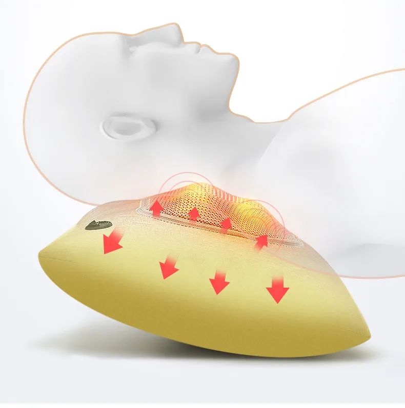 Электрическая Массажная подушка для шеи, талии, спины, живота, дома, автомобиля, офиса, маленький шиацу массажер, личная забота о здоровье
