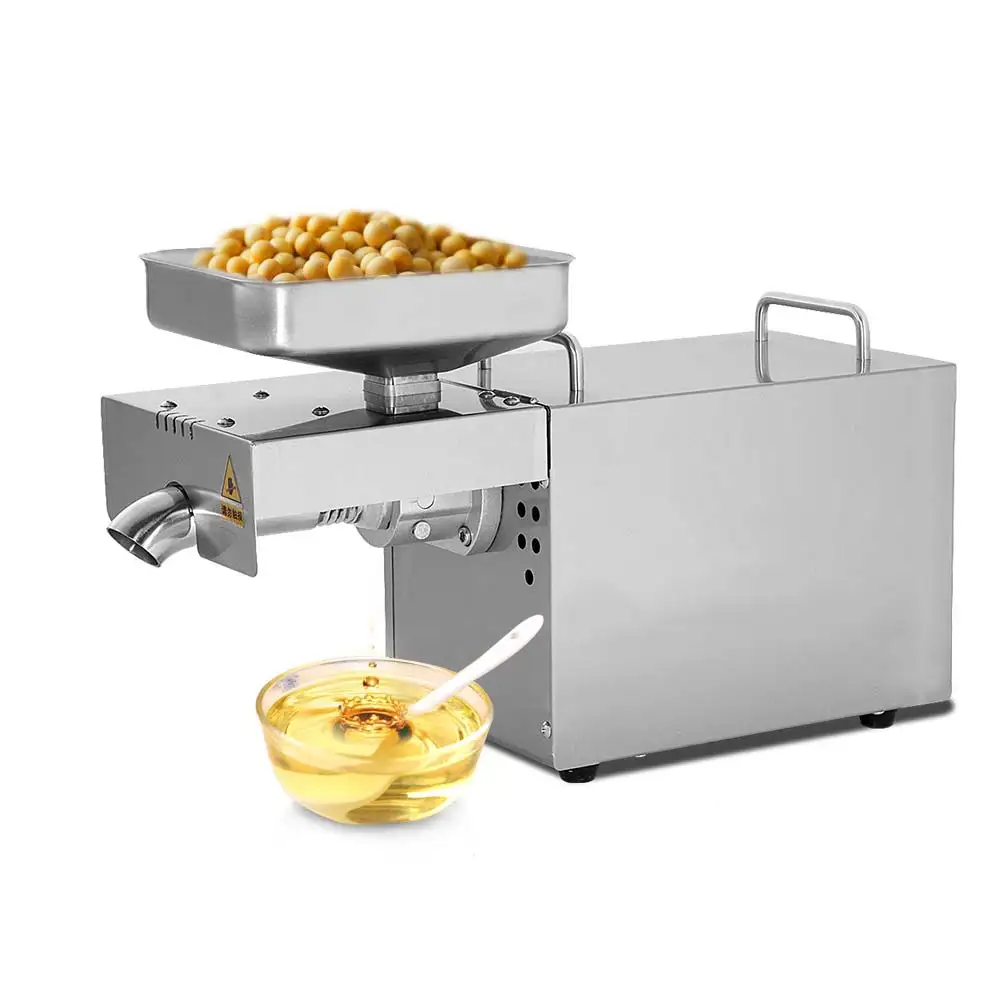 Пресс-машина для масла, кухонный прибор, полностью автоматическая нержавеющая сталь, орехи, семена арахиса, высокая экстракция масла