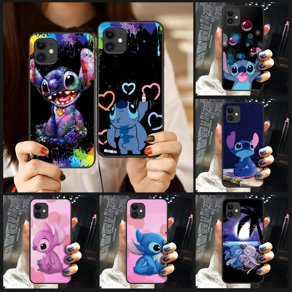 Cartoon cute Stitch Phone Case Cover Hull For iphone 5 5s se 2 6 6s 7 8 plus X XS XR 11 PRO MAX black hoesjes tpu Etui soft Cartoon cute Stitch Phone Case Cover Hull For iphone 5 5s se 2 6 6s 7 8 plus X XS XR 11 PRO MAX black hoesjes tpu Etui soft