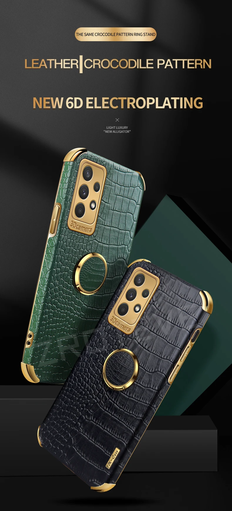 Alligator Phone Case For Samsung Galaxy S21 Ultra 5g Crocodile