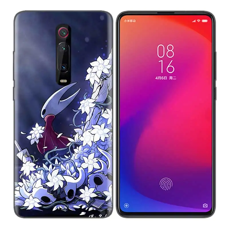 Серый Черная мягкая силиконовая сумка чехол для Xiaomi mi 9T CC9 Red mi 4 4X5 6 6A 7 7A Note Plus K20 Pro F1 Tampa Fall Cas Hollow Knight - Цвет: Серый