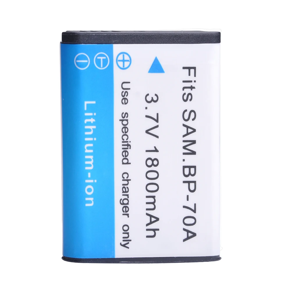Аккумулятор для SAMSUNG AQ100 DV150F ES65 ES67 ES70 ES71 ES73 ES74 ES75 ES80 MV800 ES90. новый аккумулятор BP70A