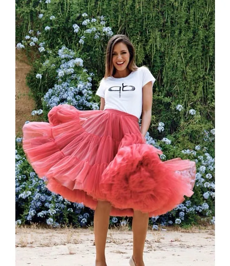 Falda De Tutú De Fita De Graduación Para Mujer, Enagua De Tul Negro Alto-bajo, Elegante, Hippie, Abullonada, Faldas Largas, Atuendo De Fita De Ftival - AliExprs