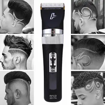 

Professional Hair Clipper for Men Rechargeable Hair Grooming Kit LCD Display with 4 Guide Combs