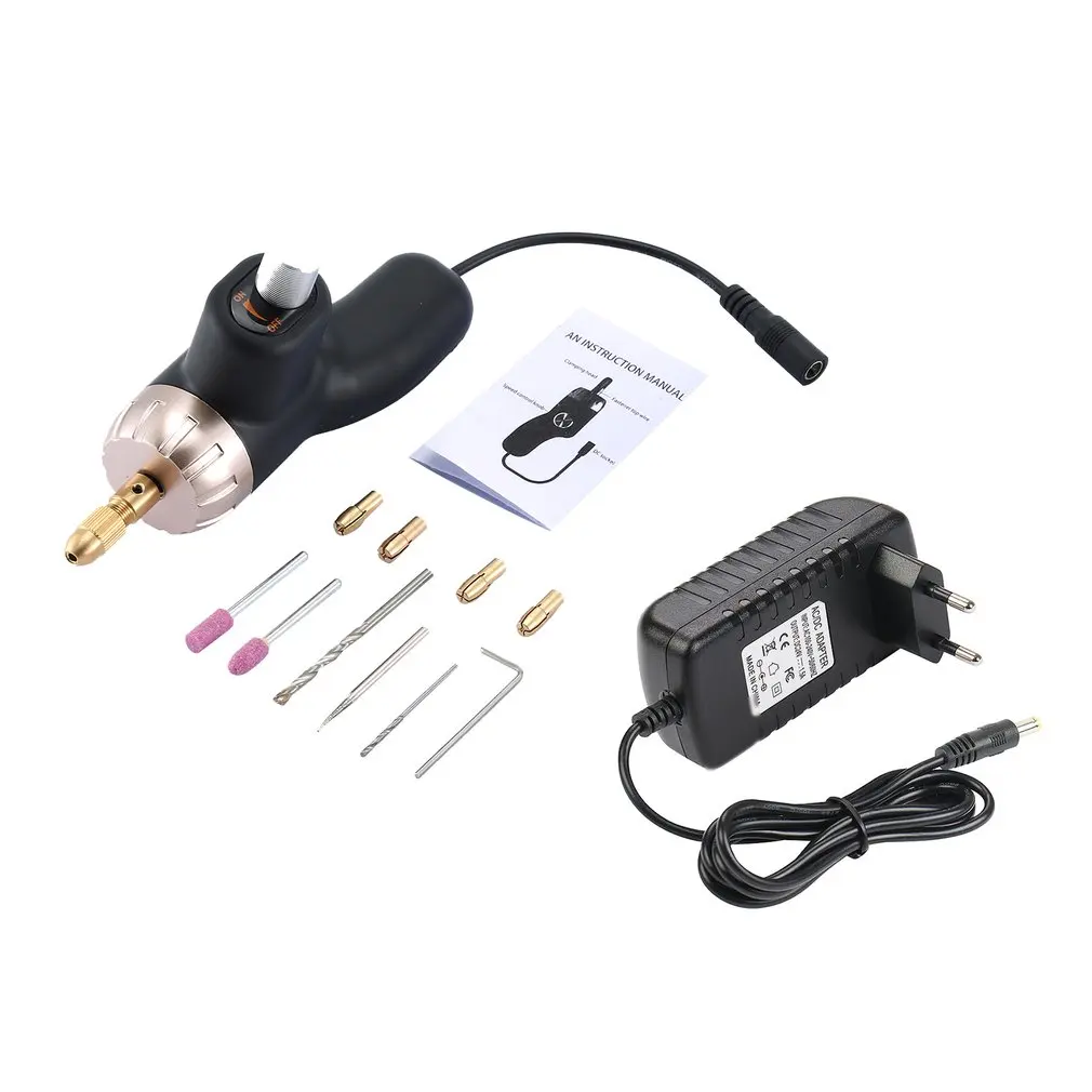 

Micro Electric Drill Mill Grinder Kits Variable Speed Rotary Grinding Dremel Tool Machine Engraving Pen