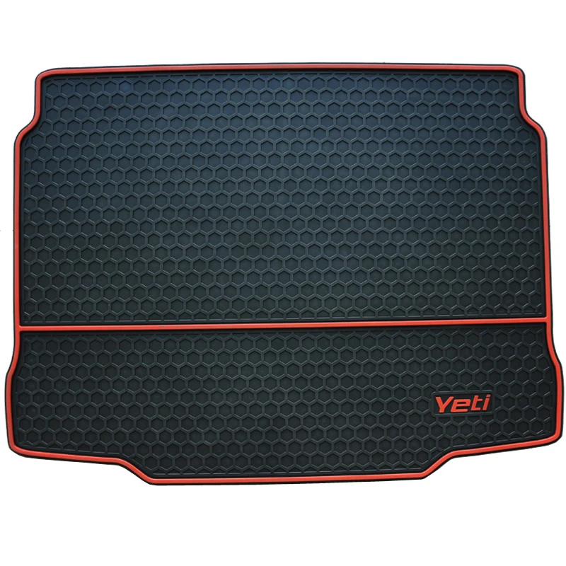 

Free Ship Car Trunk Mats for Skoda YETI Rubber Carpets Waterproof Easy To Clean After The Warehouse