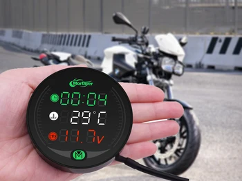 

For KTM Duke 200 390 125 690 RC200 RC390 RC125 Universal Motorcycle Multi-Function LED Digital Voltmeter Clock Meter Thermometer