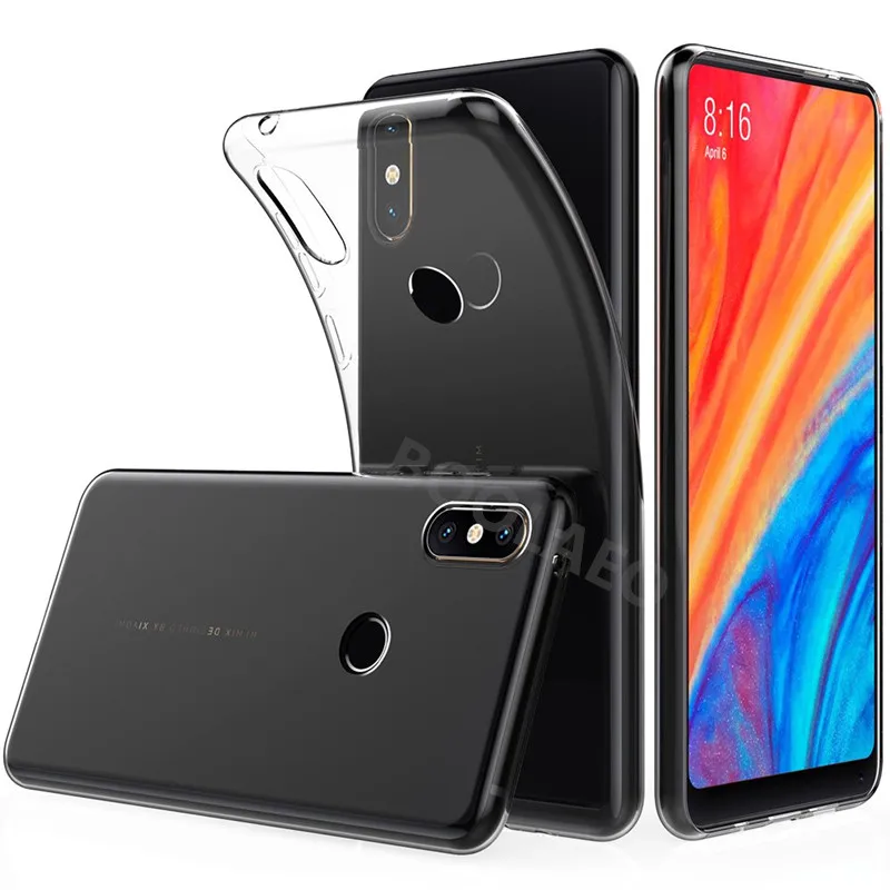 Роскошные Чехлы с кристаллами для Xiaomi mi Mix 2 S Мягкий чехол телефона funda прозрачный