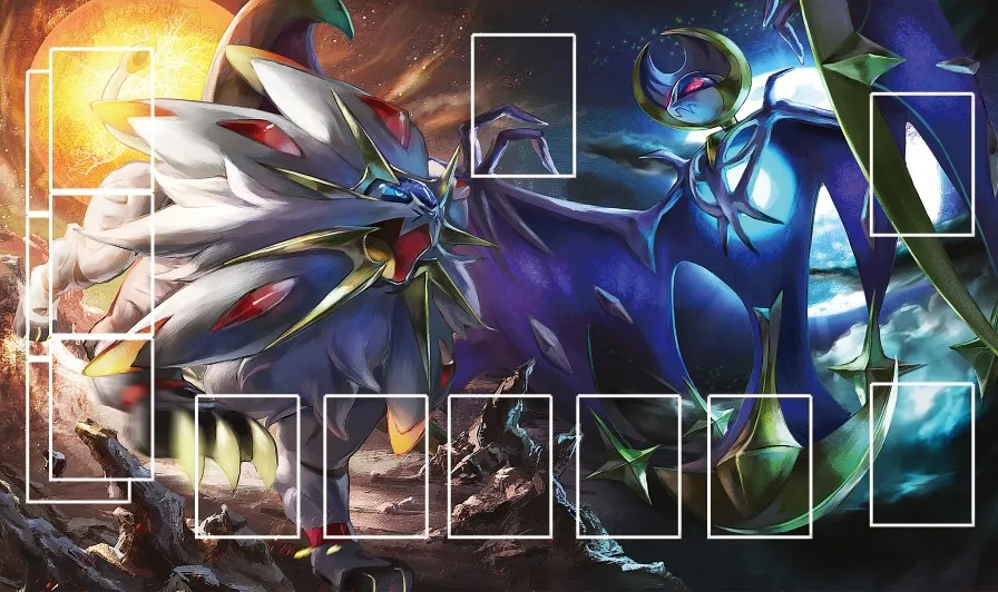 Takara Tomy PTCG аксессуары Покемон карточная настольная игра Playmate Solgaleo Lunala Sun Moon игрушки для детей