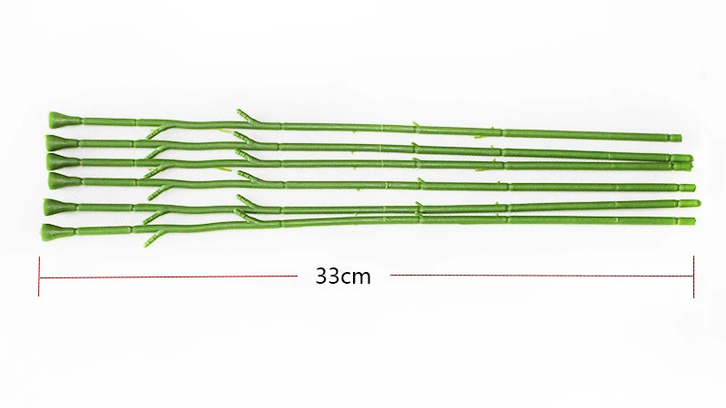 JAROWN 40Pcs Flower Stub Stems Paper Green Floral Tape Iron Wire Artificial Flower Stub Stems DIY Craft Decor Soap Flowers Stem (12)