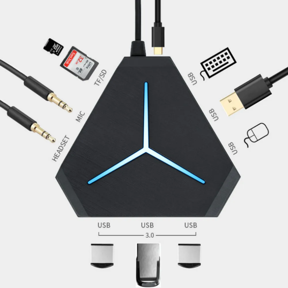 USB концентратор 6 портов 2 0 3 разветвитель переключатель с микро портом для