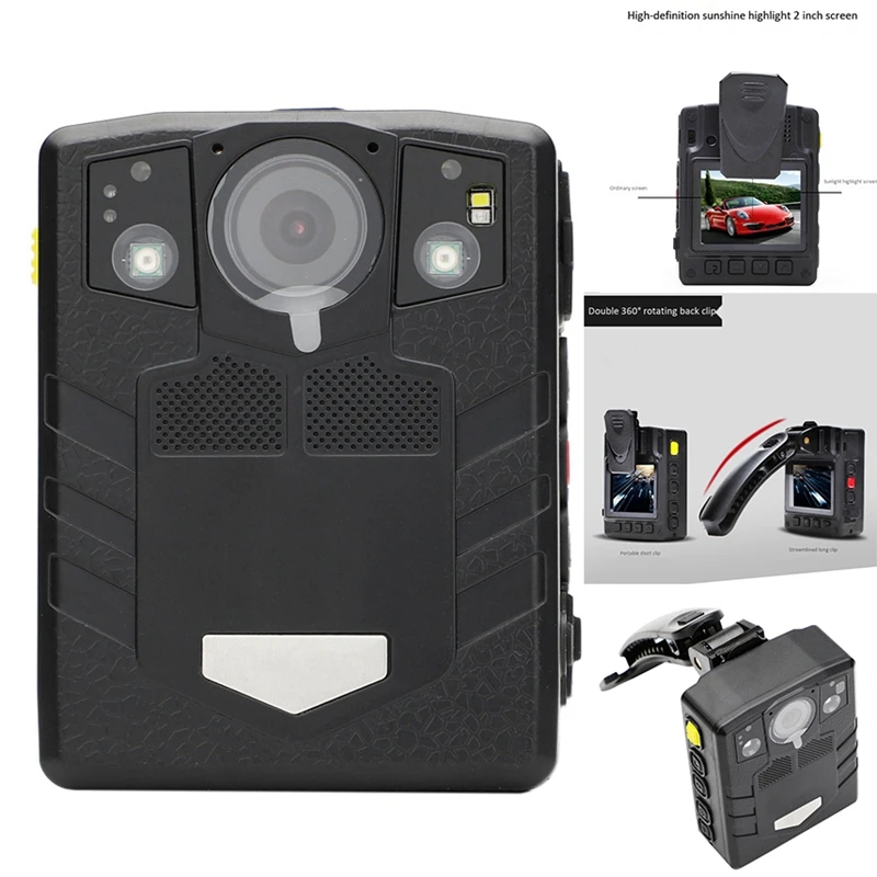 PROD 1005003385725021 Body Worn Camera HD Night Vision 1296P DVR Police
Camera Waterproof Portable Camera Security Camcorders