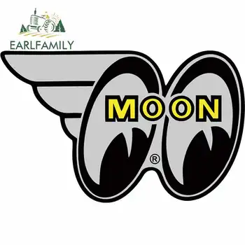 

EARLFAMILY 13cm x 8.1cm for Mooneyes Car Stickers and Decals Car Accessories Graffiti Sticker Funny Vehicle Decal Decoration