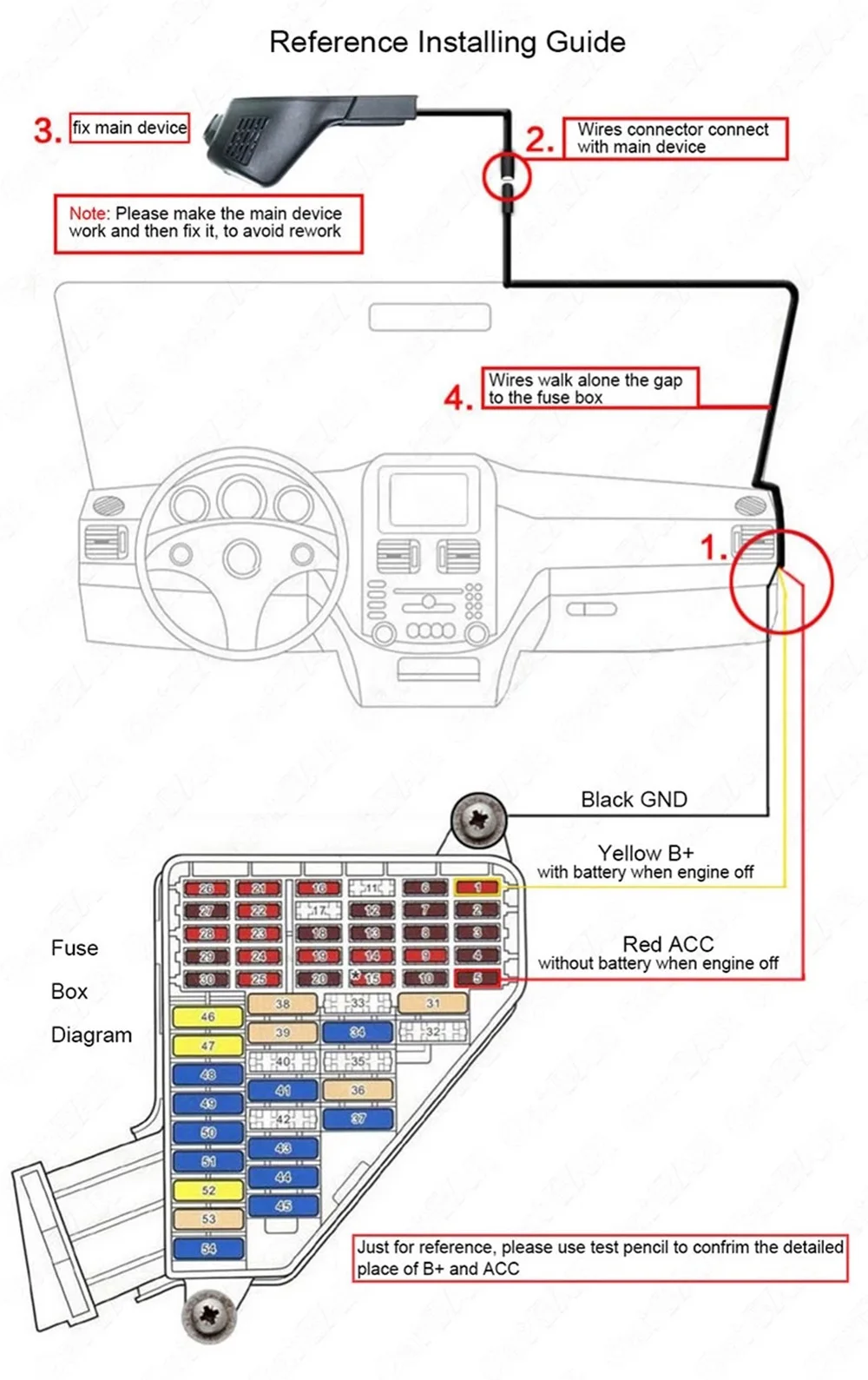 cam para volkswagen vw tiguan tarek atlas