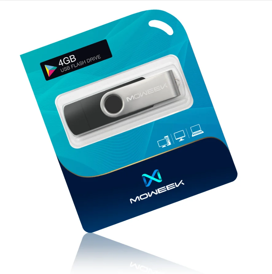 Moweek модный OTG USB крутой флеш-накопитель 64 ГБ USB 2,0 флеш-накопитель transcend 32 ГБ 16 ГБ 8 ГБ 4 ГБ Флешка карта памяти металлическая U