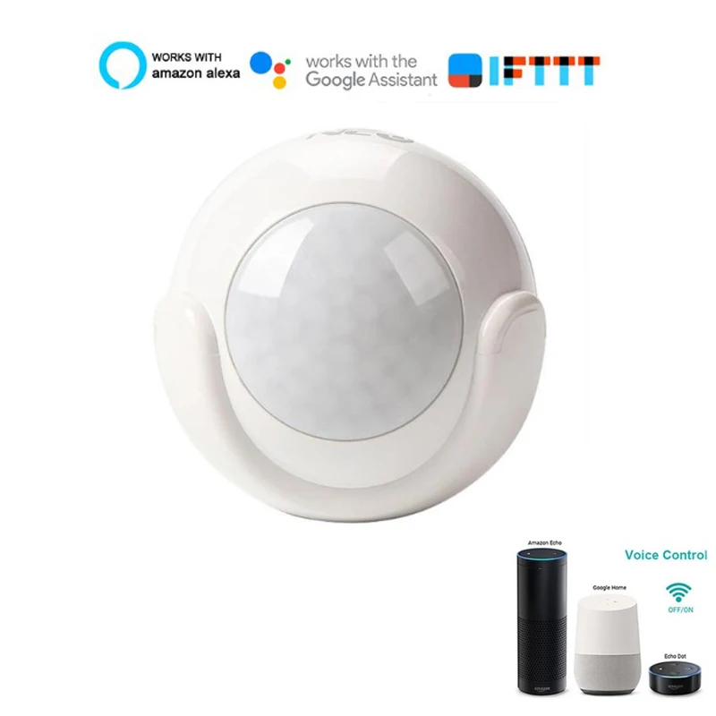 

Wireless Wifi PIR Motion Sensor Alarm Detector No HUB Required Smart Home Automation Modules Works IFTTT Smart Life APP