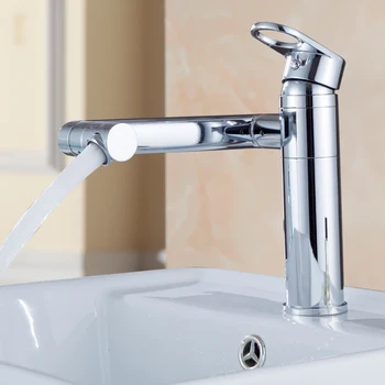 

Bathroom Faucet Multi-function Three-node 360Degree Rotating Wash Basin Faucet Hot and Cold Wash Basin Sink Faucet Household Tap