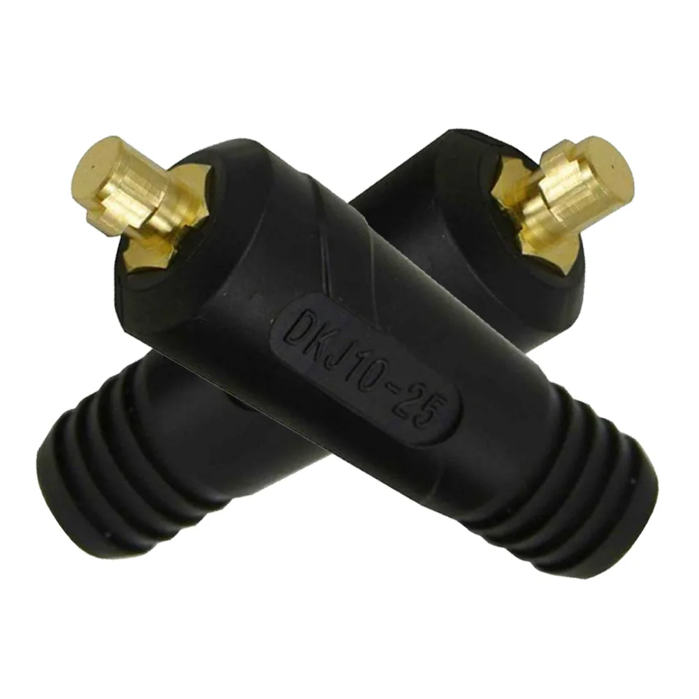 

2pcs TIG Welding Cable Panel Connector-Plug DKJ10-25 200Amp Dinse Quick Fitting