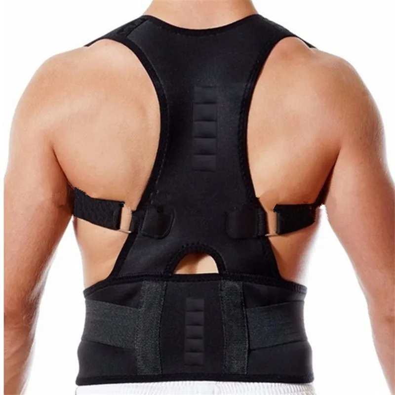 

Men's Humpback Posture Corrector Wear Adjustable Back Shoulder Protection Spine Shapewear Health Care Black Body Shapers