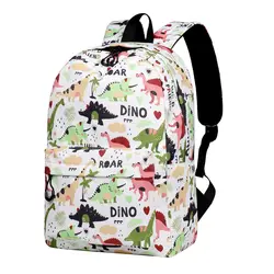 Водонепроницаемые школьные рюкзаки для девочек рюкзак в виде динозавра принтованные школьные сумки для девочек-подростков